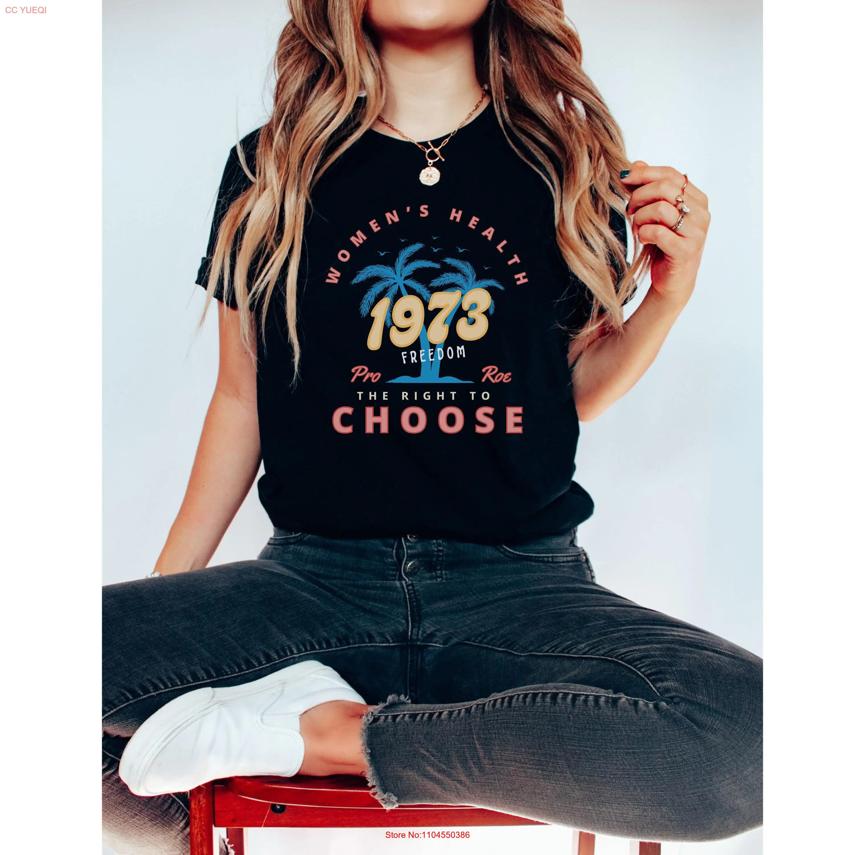 ActivisT T Shirt Roe V Wade Pro Choice Abortion Rights Human My Body 1973 long or short sleeves