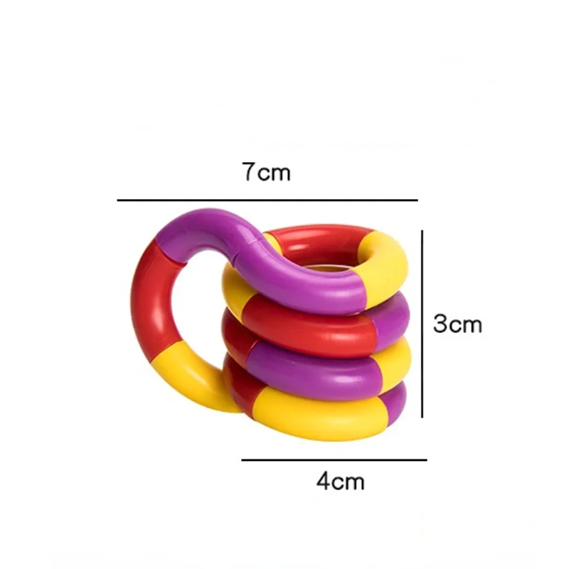 Витое кольцо Волшебная фигурка Волшебный Трюк Веревка креативная самодельная обмотка Досуг образование снятие стресса для детей Рождественская