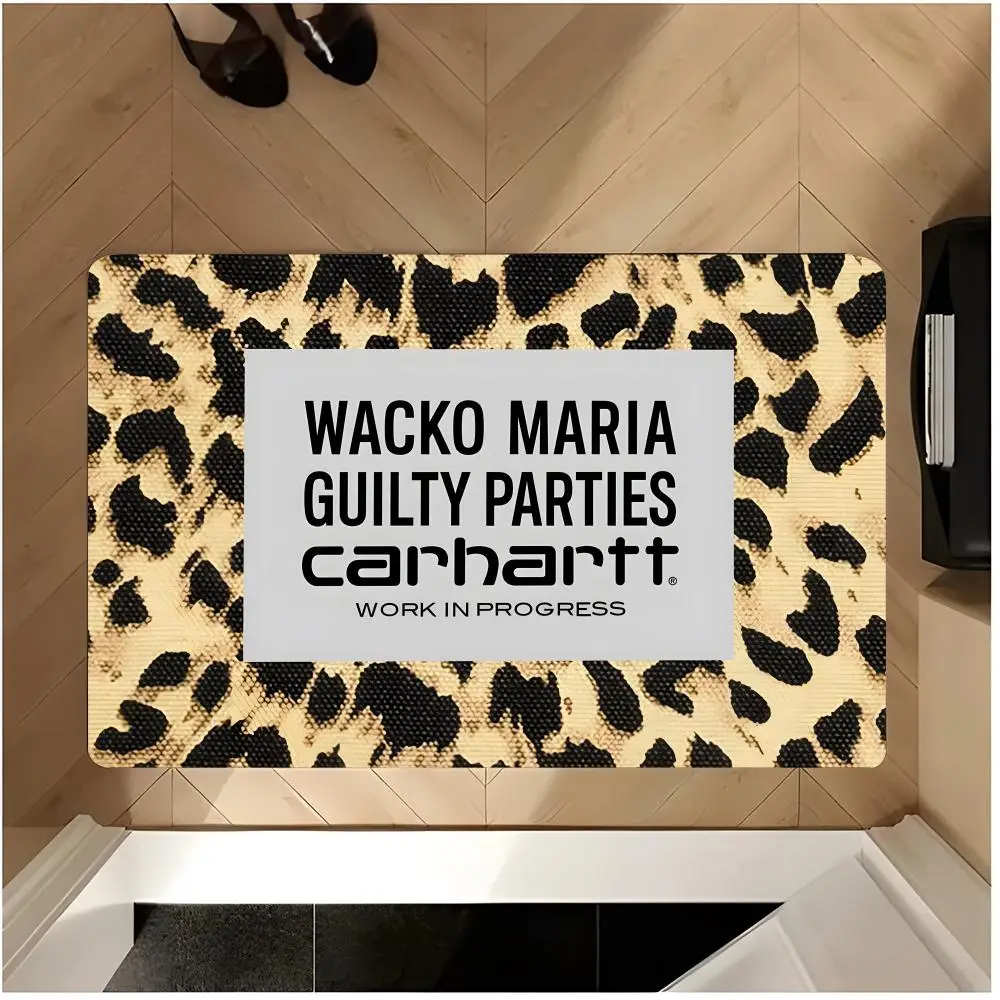 Alfombra Antideslizante Lavable de Franela, Tapete Absorbente de Agua para Interiores, Marca Japonesa W-WACKO MARIA