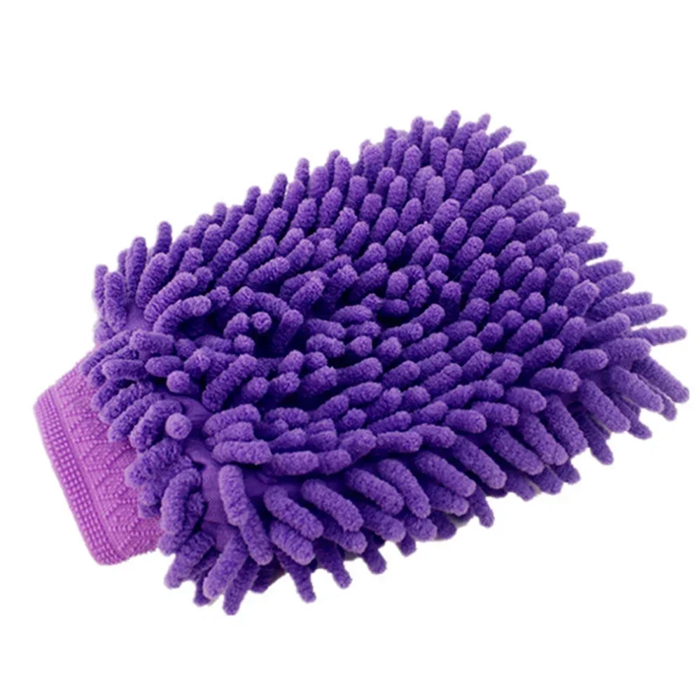 1/3/5pc Car Wash Gloves Double Side Microfiber Chenille Glove Thicken Car Clean Mitt Wax Detailing Brush Auto Care Brush Cleaner