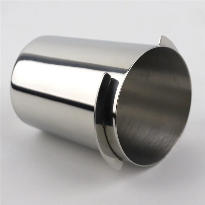 

58mm Espresso Coffee Dosing Catcher Cup Powder Feeder Machine Part Wear Distributor Coffeeware Parts Silver-A70Z