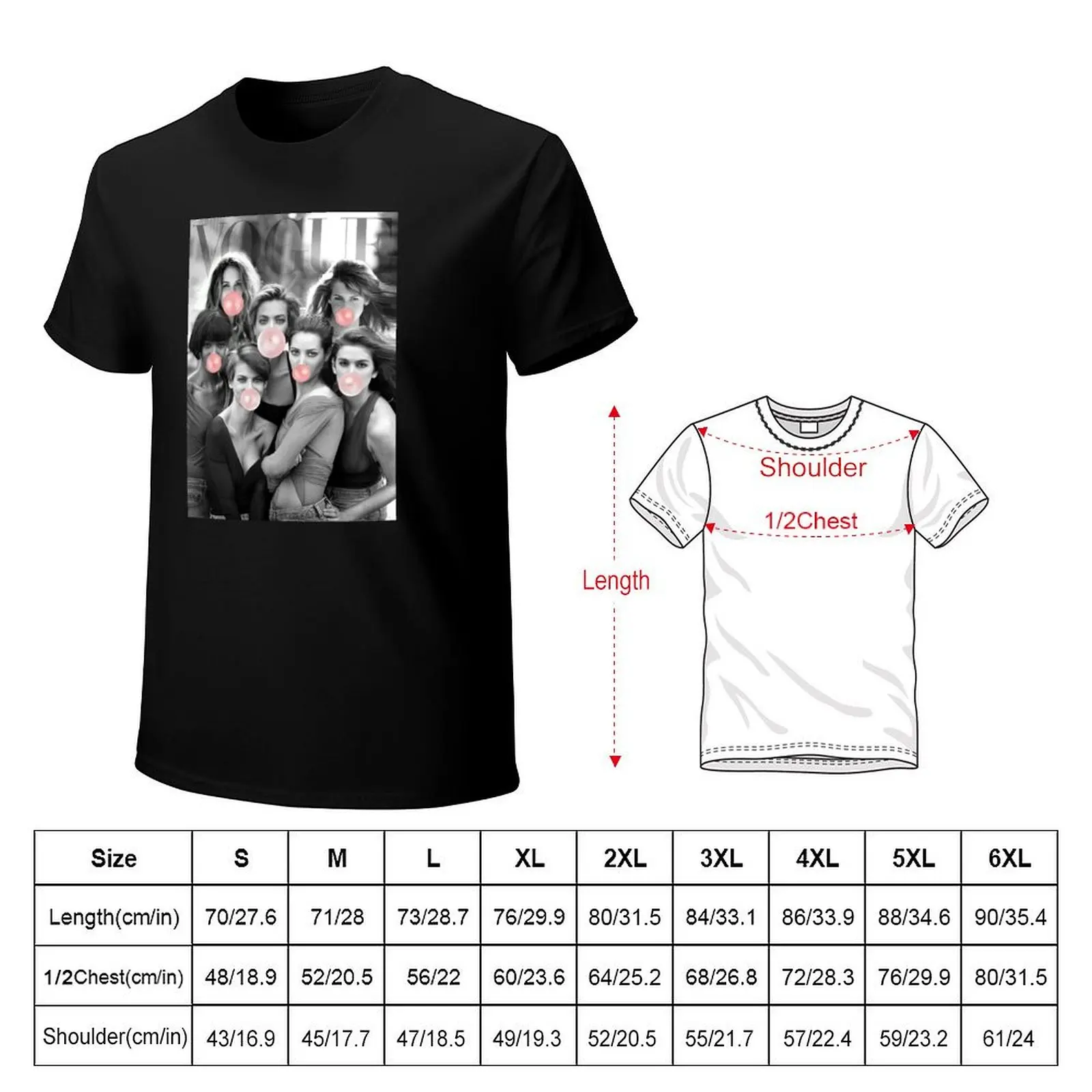 90's Supermodels T-Shirt Plus Size Loose Fit T-Shirt