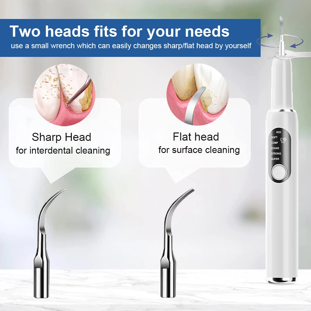 เครื่องขูดหินปูนอัลตราโซนิก กำจัดคราบหินปูน คราบพลัค และคราบหินปูนในช่องปาก เครื่องทำความสะอาดฟันด้วยคลื่นอัลตราซาวด์