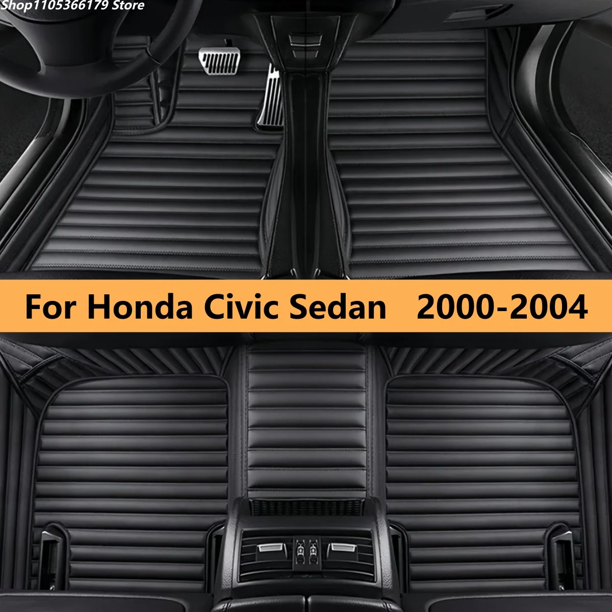 

Коврики для автомобиля Honda Civic Sedan 2000-2004 годов выпуска, полный комплект, автомобильные коврики, коврики для ног, аксессуары для авто.
