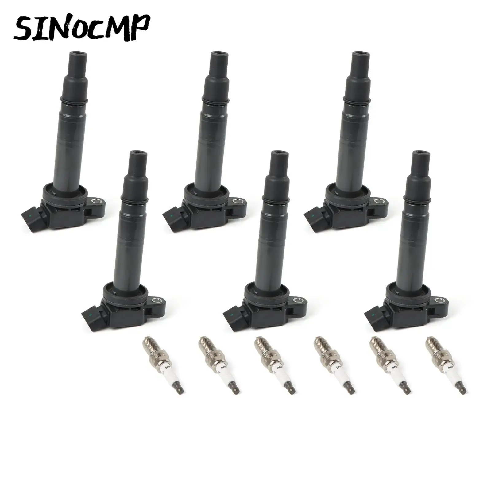 

6 Pcs Ignition Coils 6pcs Double Iridium Spark Plugs For Toyota Tacoma 4Runner 4.0L UF495 Ignition Coil Spark Plug Auto Parts