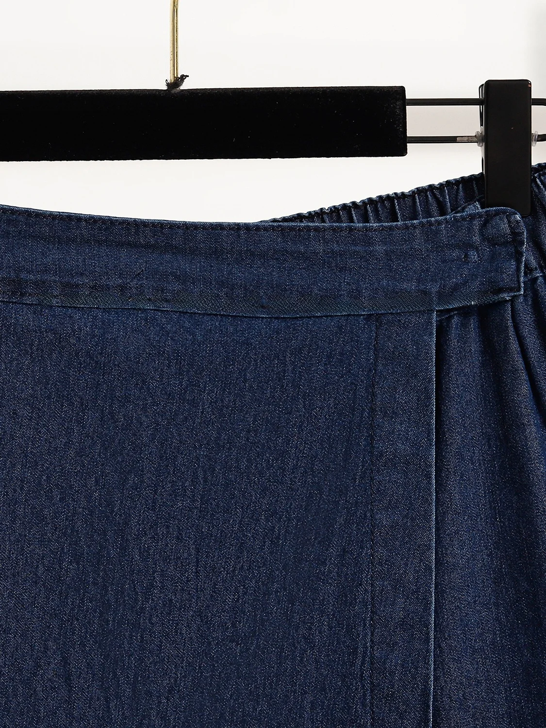 Celana Denim Terbeda Pas Longgar Wanita Musim Panas Celana Rok Kaki Lebar Pinggang Tinggi Antiringan Rok Orte Tidak Beraturan Antik