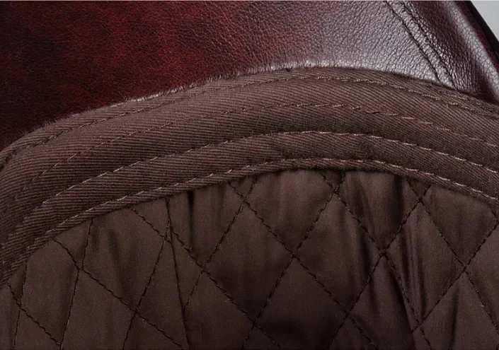 Winter Genuine Leather Cap Men's Flat Caps Military Hat Elegant Man Baseball Cap British Vintage Cowhide Ear Warm Hat