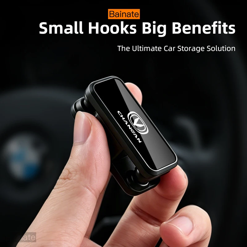 Car Hook Clips For Changan CS55 CS75 Plus UNI-K UNI-T Eado, Self-Adhesive Dashboard Hanger Key Bag Slide Lock Design,Accessories