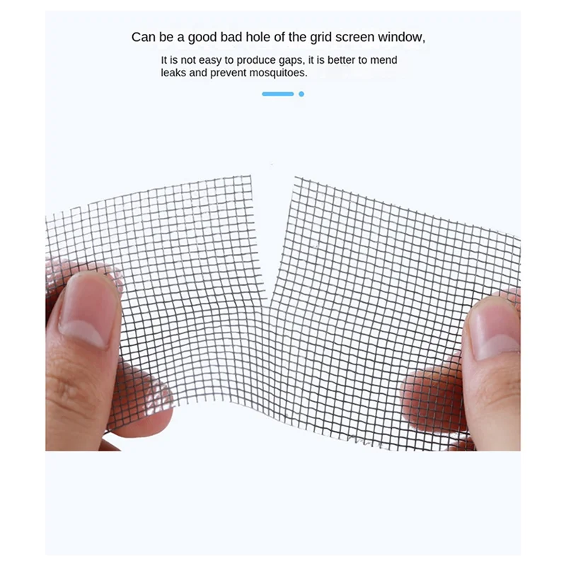 EDT-Cinta de reparación de mosquitera para ventana, hoja de reparación de pantalla de ventana autoadhesiva