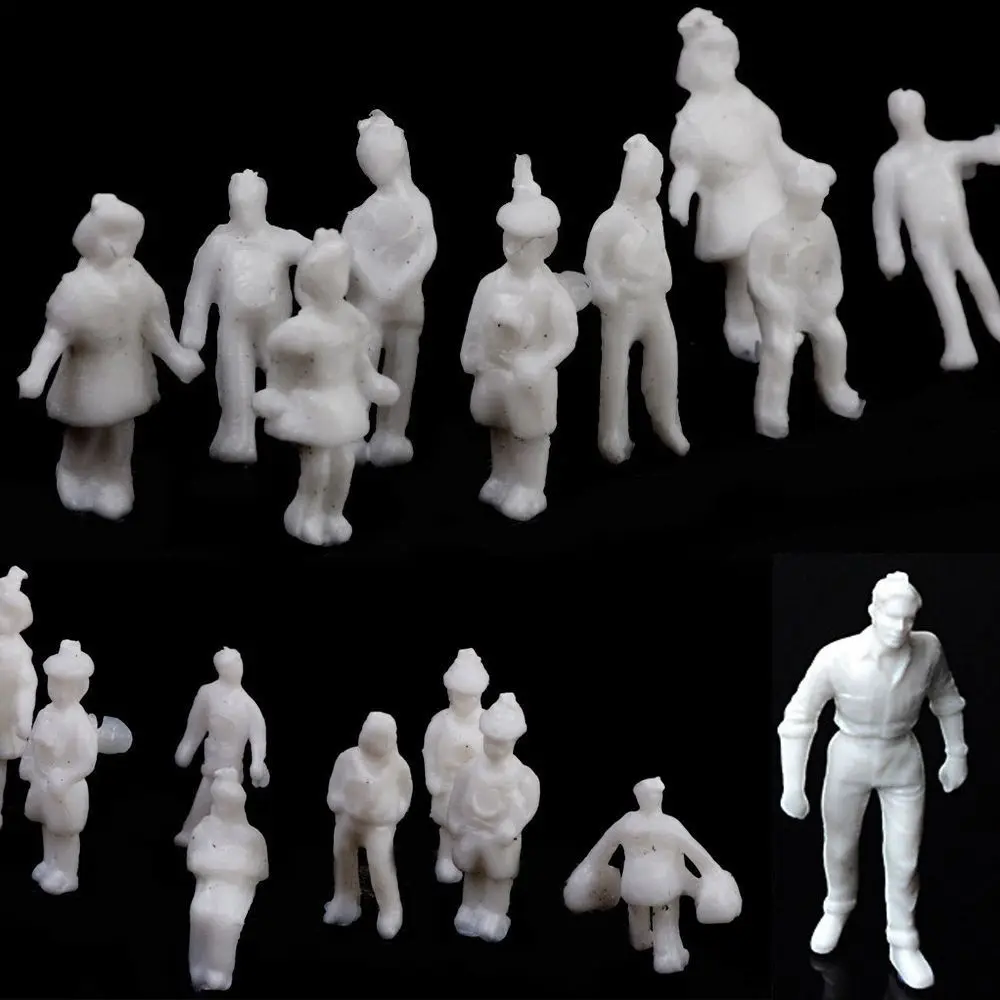 10/100pcs 1:300/1:200/1:100/1:150 Miniature Simulation Figures Model 1:75/1:50/1:42/1:30/1:25 Scale Building People Figures