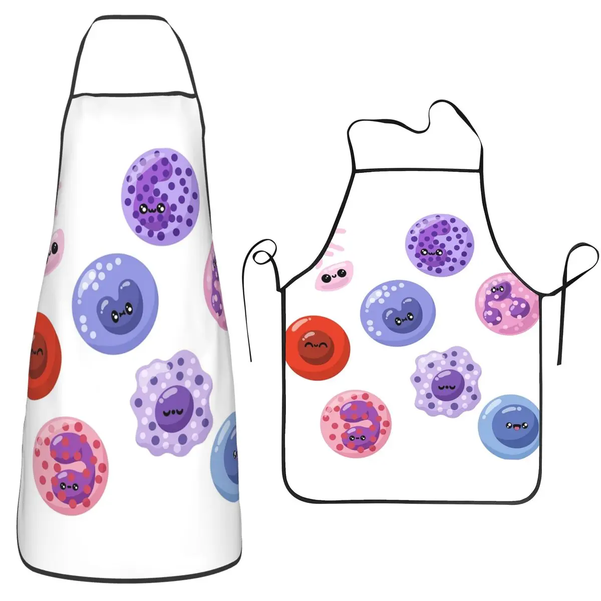 Hematology Blood Cells Medical Laboratory Scientist Apron Chef Cuisine Tablier Bib Kitchen Cleaning Pinafore for Women Men
