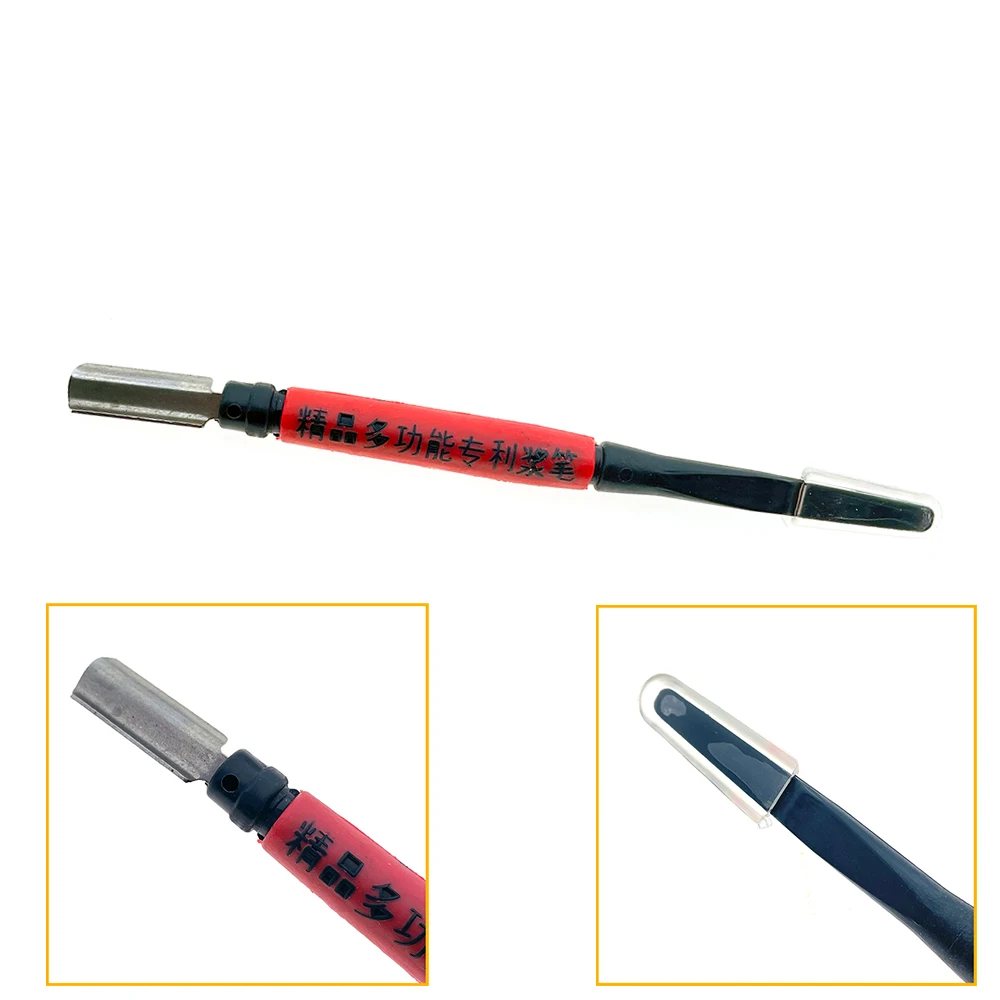 Pala de pluma de gelatina real Queen con espátula de silicona, raspador de punta de cabeza, peine recolector, limpiador de células, función Muti, apicultura, 1 Uds.
