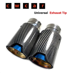 1 Piece Real Carbon Fiber Exhaust Pipe Muffler tip For BMW M Performance Exhaust Pipe M2 F87 M3 F80 M4 F82 F83 M5 F10 M6 F12 F13