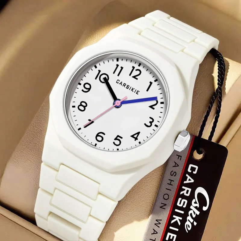 Men Waterproof Quartz Watch High-end Plastic Case Watches for Russia Southeast Asia Popular Casual Simple Stylish Boy Gifts