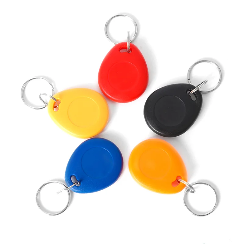

RFID Card 125Khz 100pcs/lot 26 Bit Proximity TK4100 Keyfobs RFID Proximity Keychain ABS Waterproof Keyfobs