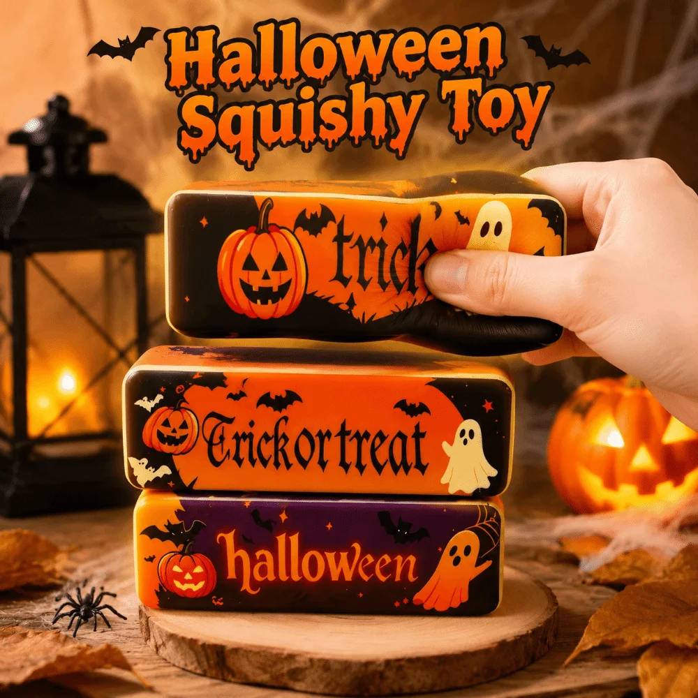 Creative Halloween Squishy Super Soft Hand Relax Butter Stick Squeezing Funny Comfortable Halloween Fidget Children's Gifts