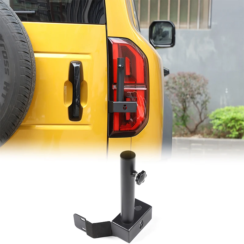 Tailgate Hinge Antenna Flagpole Mount No Drilling Tailgate Flag Pole Antenna Bracket For BYD Equation Leopard 5 Denza B5 23-2026