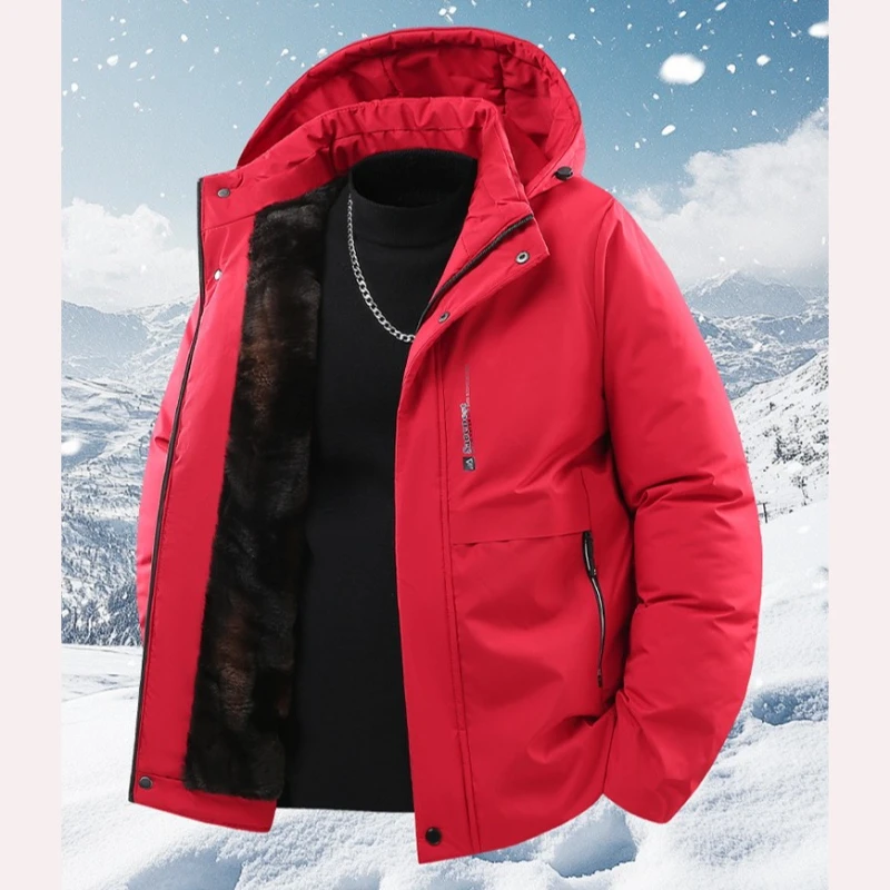 

Outdoor Waterproof Fleece Jacket Men's Winter Coat Windproof Thermal Windbreaker Parkas Men Women Hiking Camping Skiing Raincoat