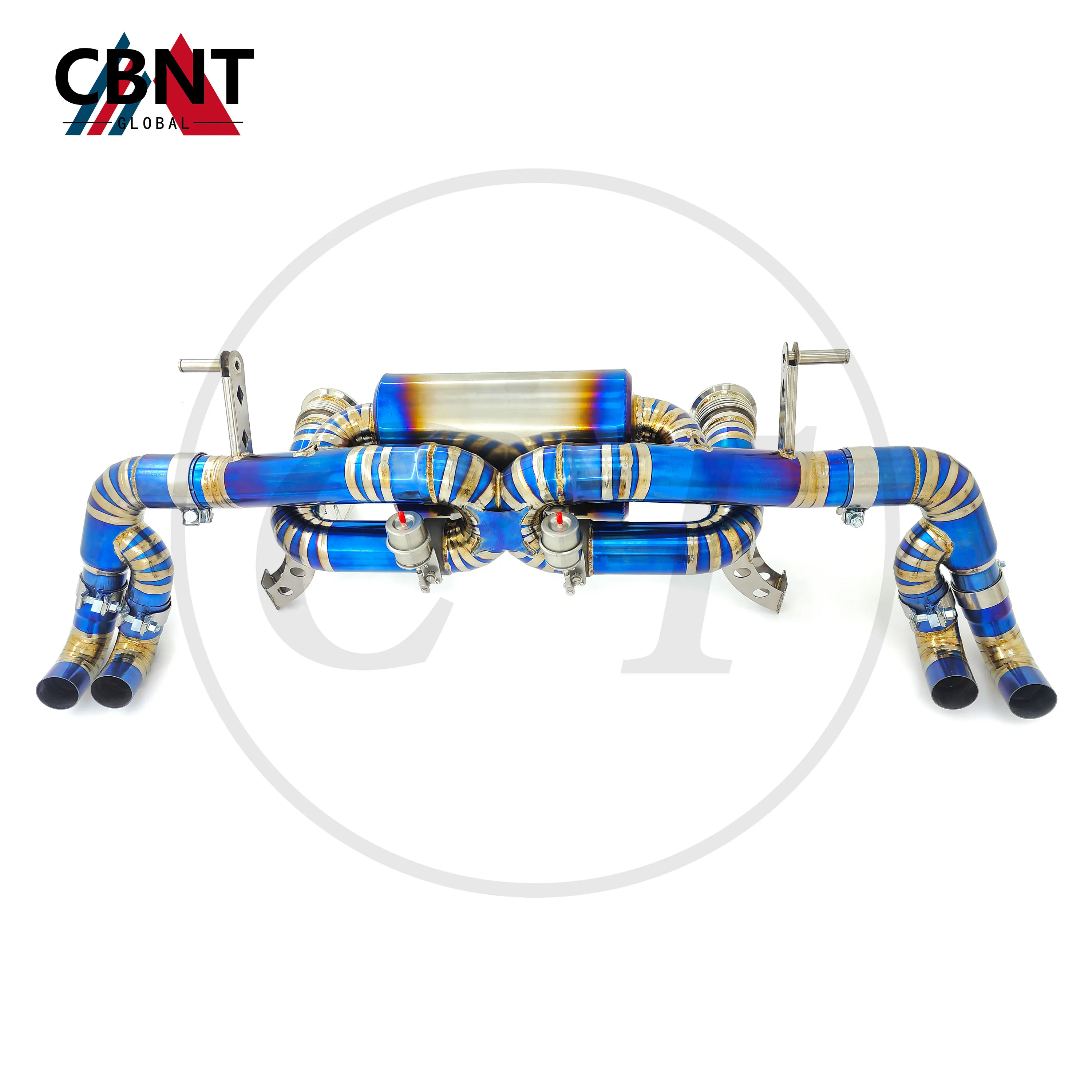 

CBNT Valved Axle-back Exhaust Pipe for Audi R8 V10 5.2L High Performance TC4 Titanium Alloy Valvetronic Exhaust Systems