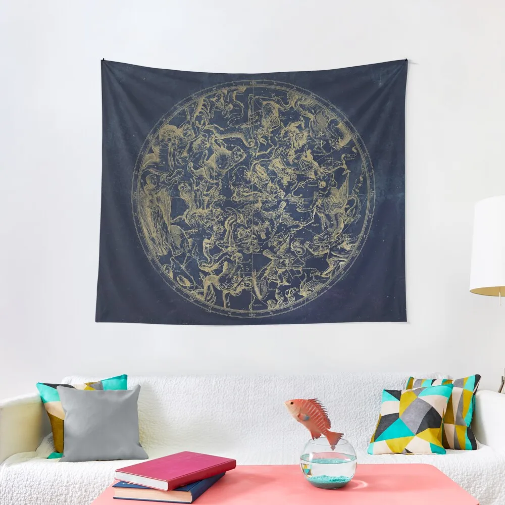 

Vintage Constellations & Astrological Signs | Gold Tapestry Home Decorators Wall Deco House Decoration Wall Mural Tapestry