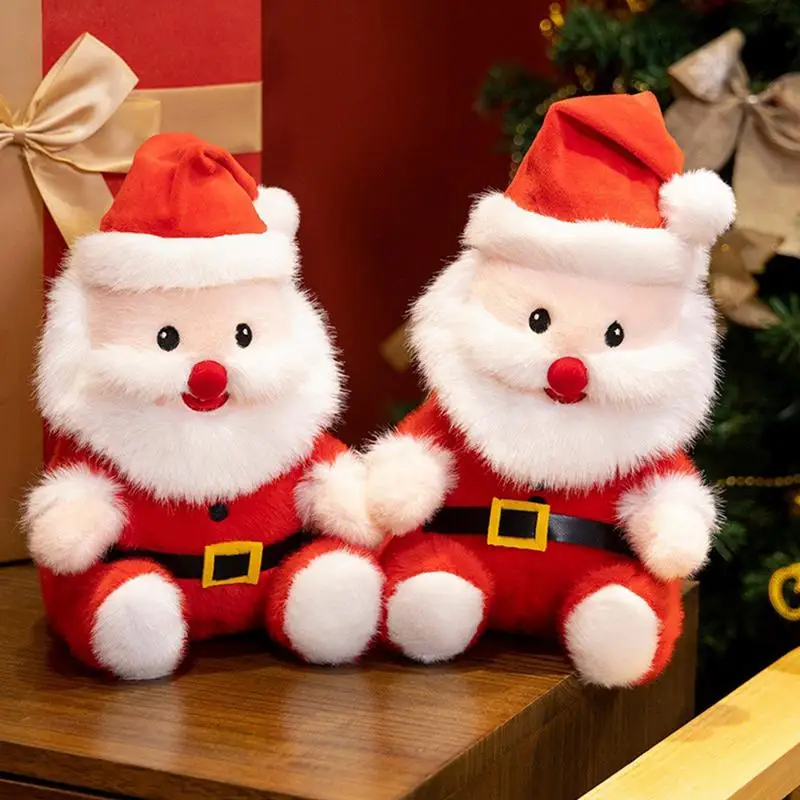 

Santa Claus Plush Toy Santa Stuffed Decoration 9.8 Inch Christmas Cute Toys Santa Claus Doll Ornament Decor For Teacher Student