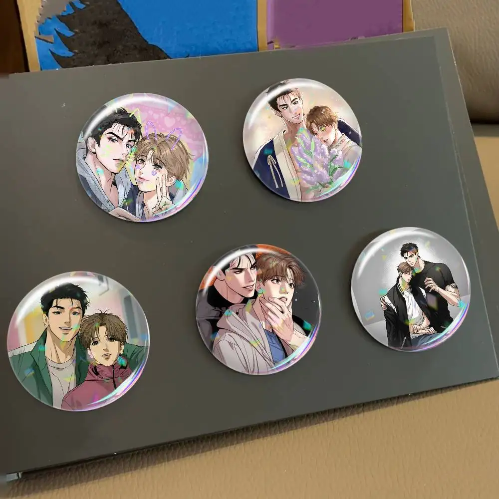 Insignia Láser de Manhwa Jinx Joo Jaekyung Kim Dan, Apta para Mochilas, Ropa, Sombreros, Decoración, Accesorios Creativos