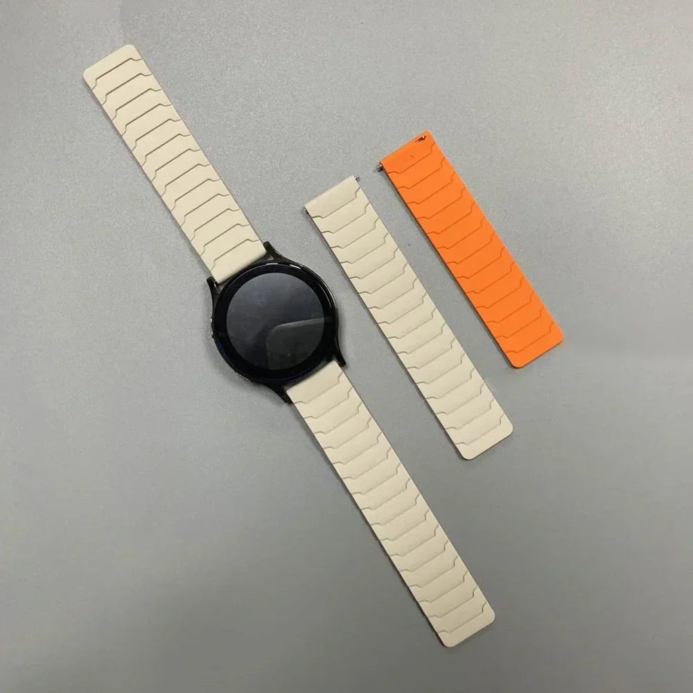 20/22 mm Magnetarmband für Huami AMAZFIT BIP 6 5 UNITY Silikon-Schlaufenband GTR 4/3/3 Pro 2e GTS 4 mini 3 BALANCE Sportarmband