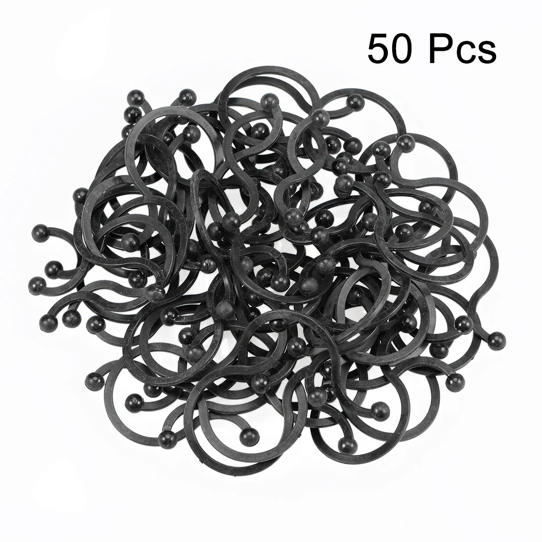 50/100/200Pcs Twist Lock Cable Wire Ties Nylon U Shape Save Place 18mm/22mm Dia Black Cable Wire Ball U Fixing Organizer Holder