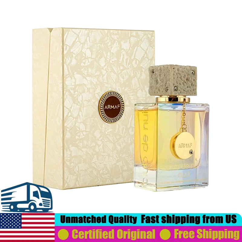 Armaf Club de Nuit Oud Eau de Parfum Spray 105 ML Premium Arabian Perfumes 3.6 Oz Long-Lasting Natural Fruity Oud Unisex Perfume