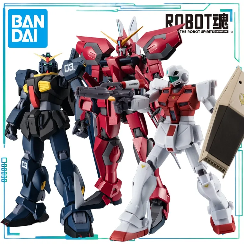 

BANDAI Genuine ROBOT Soul Series 317 Jim Commander Type, 318 Gundam Mk-II, 319 Holy Shield Gundam Finished Product Model Toy