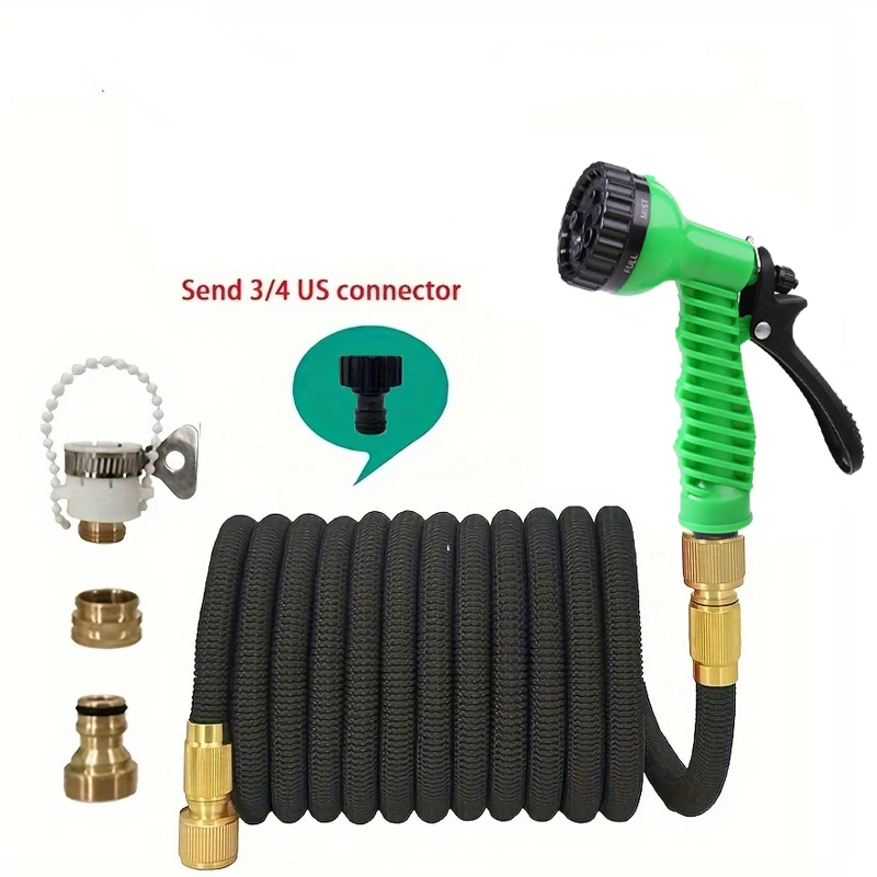 3 times Expandable Garden Hose High Pressure Garden Water Hose Flexible Car Wash Irrigation Hose Pipe for Outdoor Watering