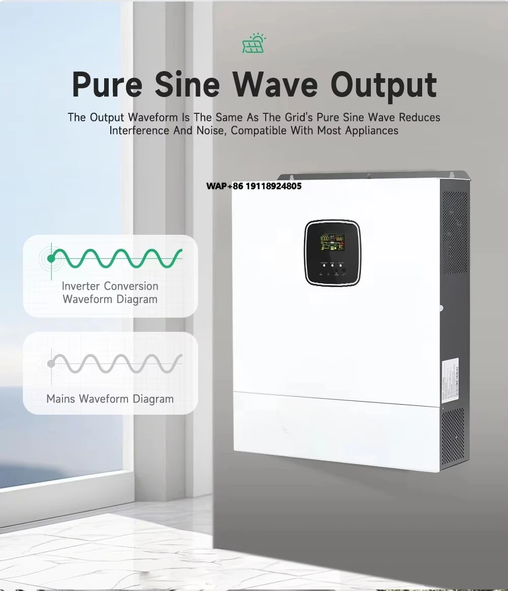 Design 11kw 10kw 11000w 10000w Hybrid Solar Inverter On/off Grid Support 10 Units Parallel with WIFI Standard