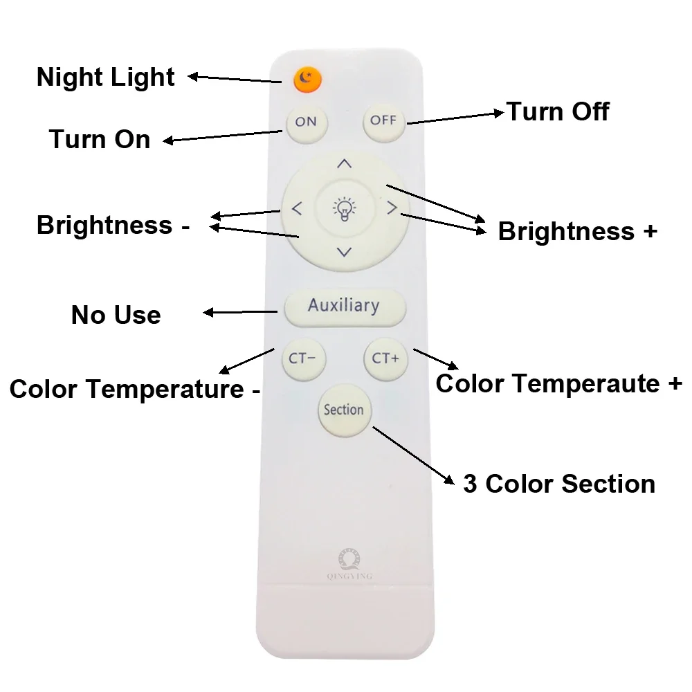 1 Uds. Fuente de alimentación de luz de techo con Control remoto infrarrojo 8-24Wx2 25-40Wx2 37-50Wx2 37-60Wx2 50-70Wx2 37-50Wx4 37-60Wx4 37-60Wx6