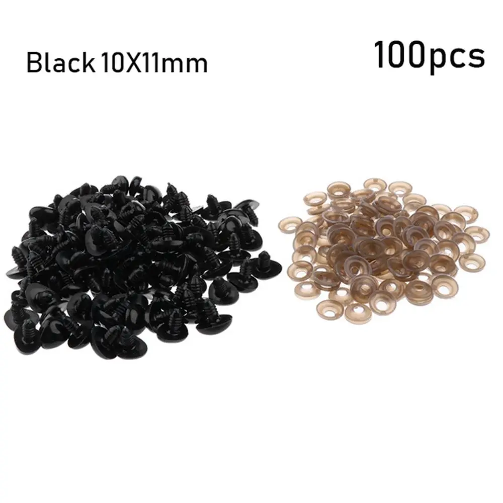 100pcs Craft DIY Tool Bear Buttons Doll Noses Triangle Nose Dolls Accessories Safety Parts