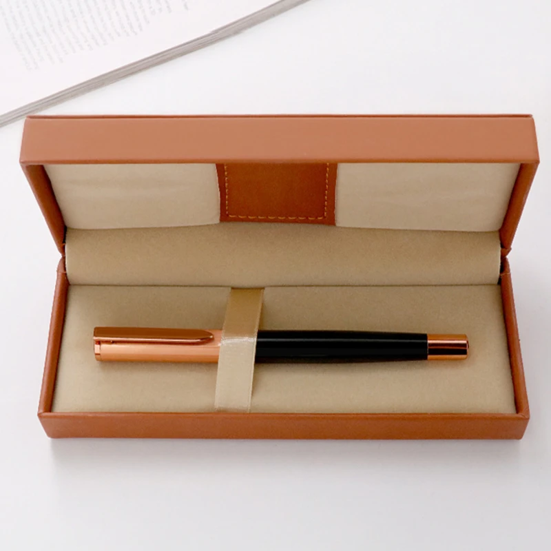 High Quality Fountain Pen Box Exquisite PU Material Pen Case Creative Business Gifts Souvenir Pen Box School Office Supplies New