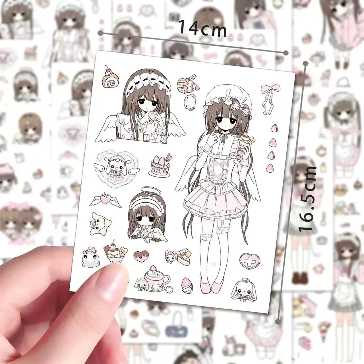 Japanese-style Cute Vintage Soft and Cute Girl Minimalist Instagram Style Creative Planner Collage Popular Cartoon Healing Gift