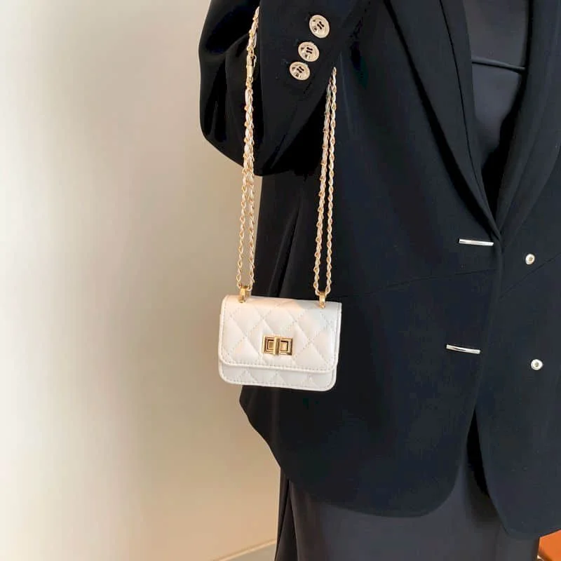 

Сумки через плечо для женщин, мини-сумки в корейском стиле, универсальные сумки, эстетические женские модные квадратные сумки с цепочкой из искусственной кожи