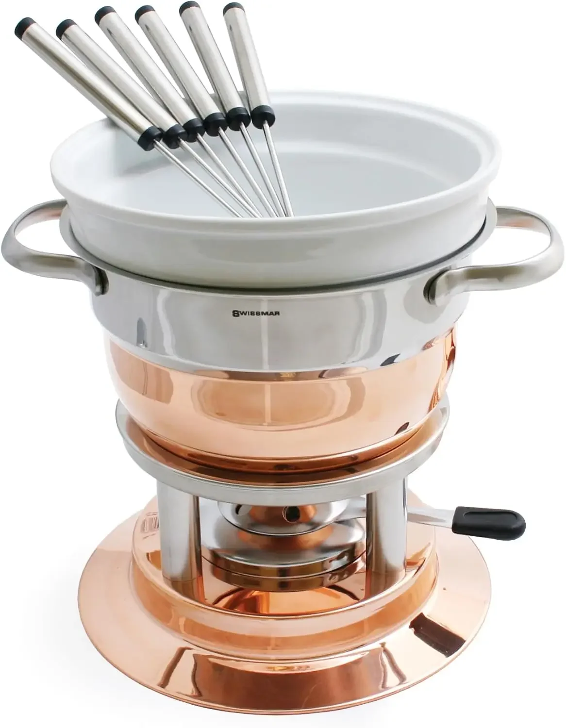 Lausanne 11 Piece Copper Plated Fondue Set