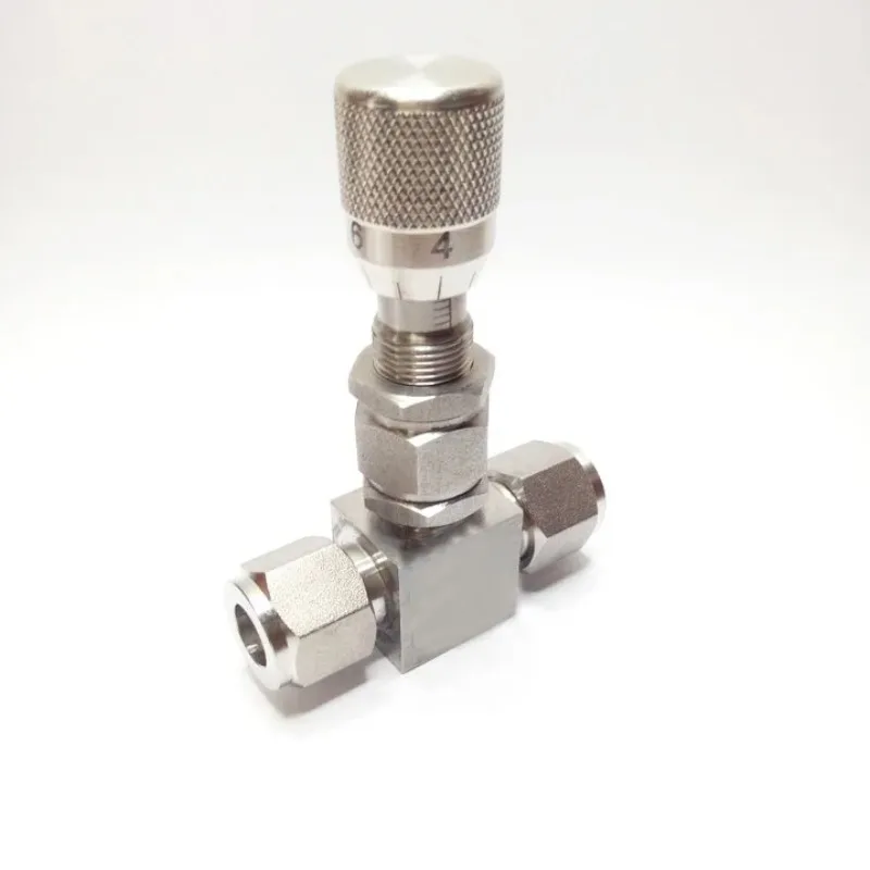 304 Stainless Steel Needle Valve Compression Flow Control Sizes 1/8 1/4 3/8 1/2 3/4 6