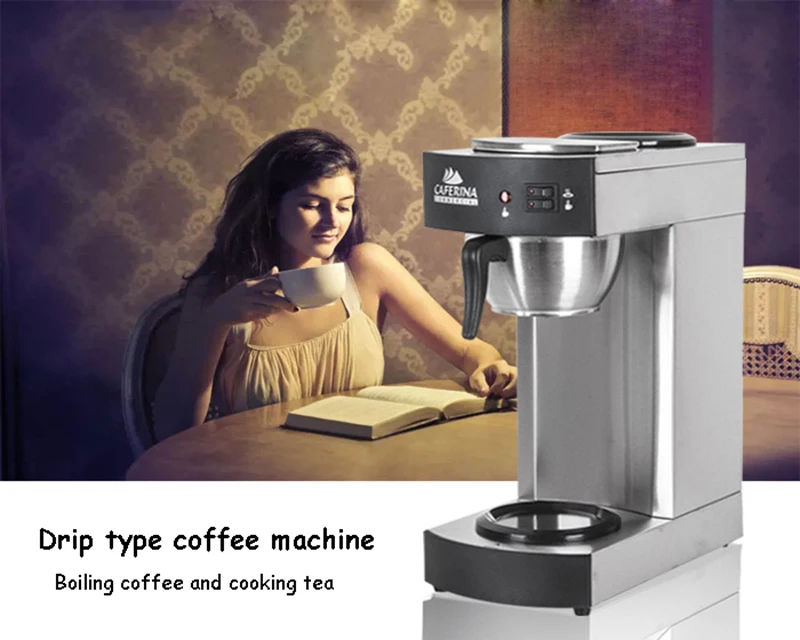 Американская кофеварка из нержавеющей стали, капельная мини-кофеварка Cafeteira Eletrica, кухонная мини-кофеварка