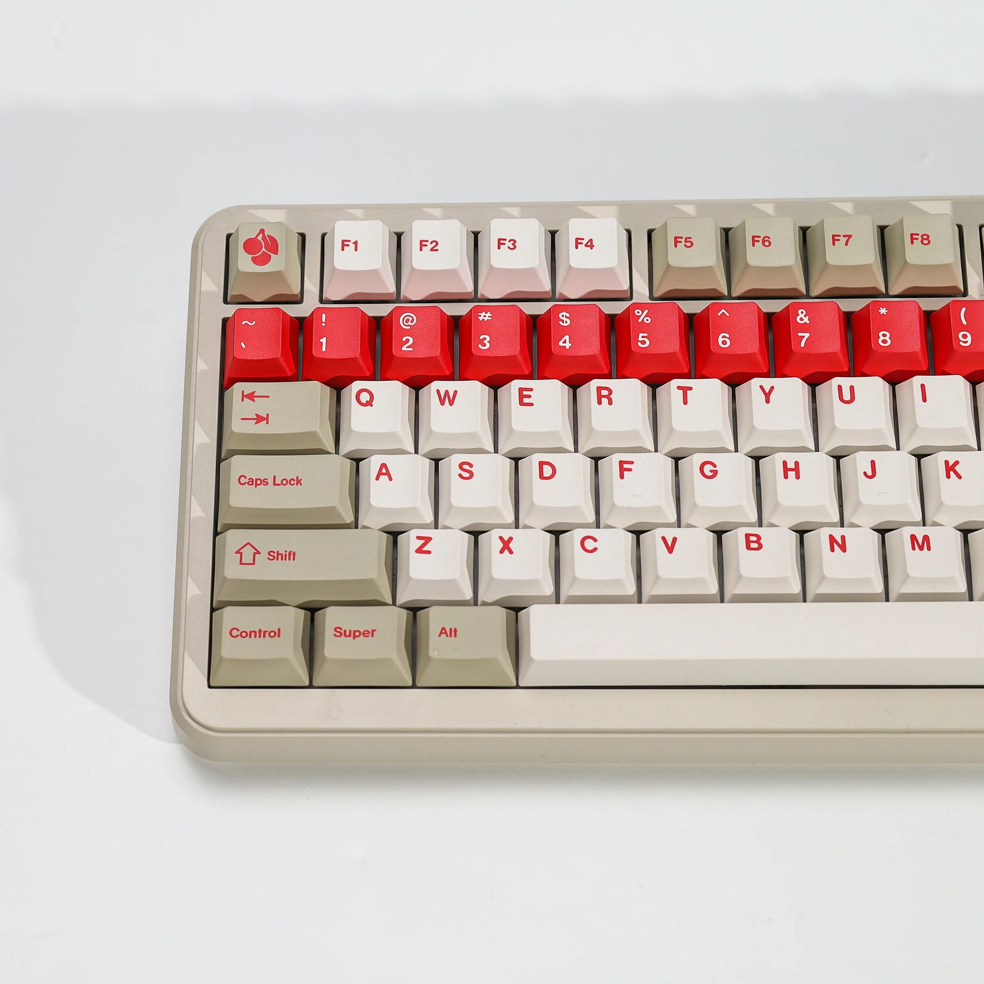 KBDiy GMK Red Alert Tastenkappen Retro Cherry Profil PBT Ailce Tastenkappen Maßgefertigt für MX-Schalter 75% Gaming Mechanische Tastatur Tastenkappen – Detail 9