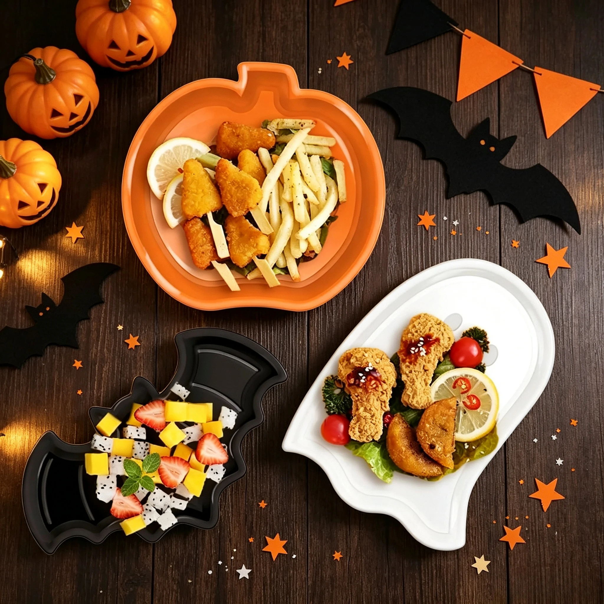 Food Snacks Candy - 귀여운 모양의 할로윈 서빙 접시 호박