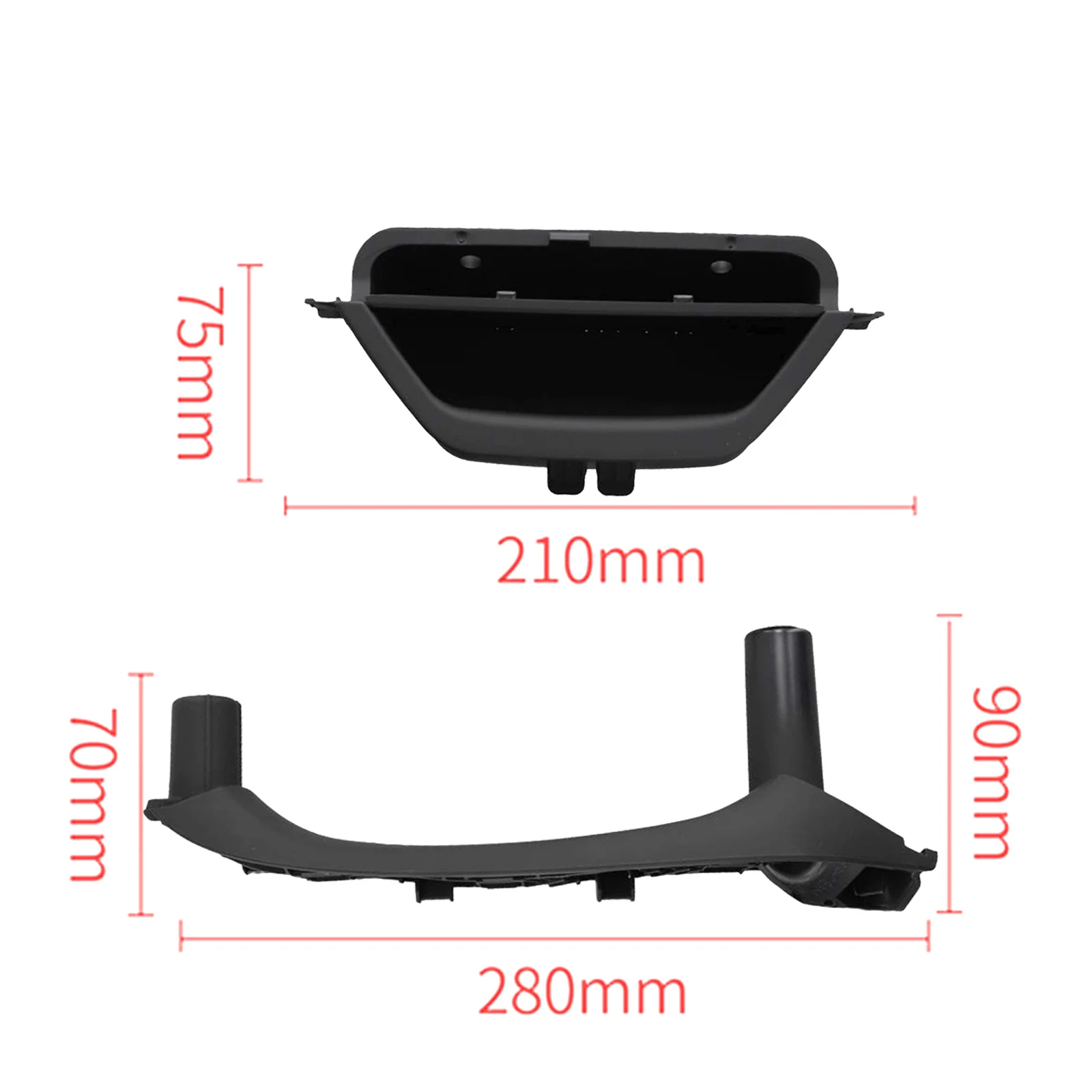 

Replacement Car Interior Door Handle Pull Trim Set 4Pcs for BMW F25 X3 2011 2017 Left Hand Drive Vehicle Doors