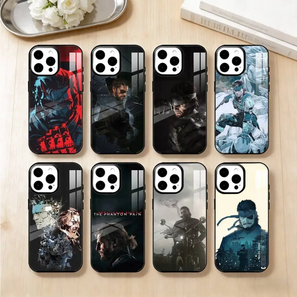 

Game M-Metal G-Gear S-Solid Phone Case For iPhone 17,16,15,14,13,Pro,Max,Plus,Magnetic For Magsafe Wireless Charging