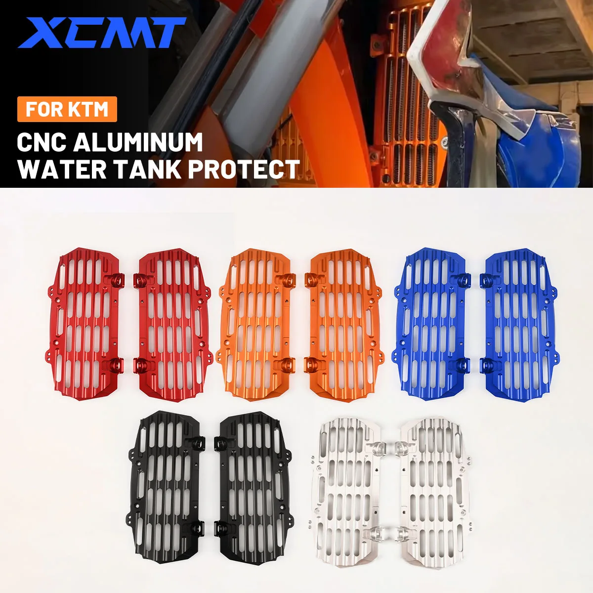 

Motorcycle Radiator Guards CNC Frame Grilles Grille Covers For KTM 125 - 500 XC XCF SX SXF XCW XCFW EXC EXC-F TPI Six Days 2024