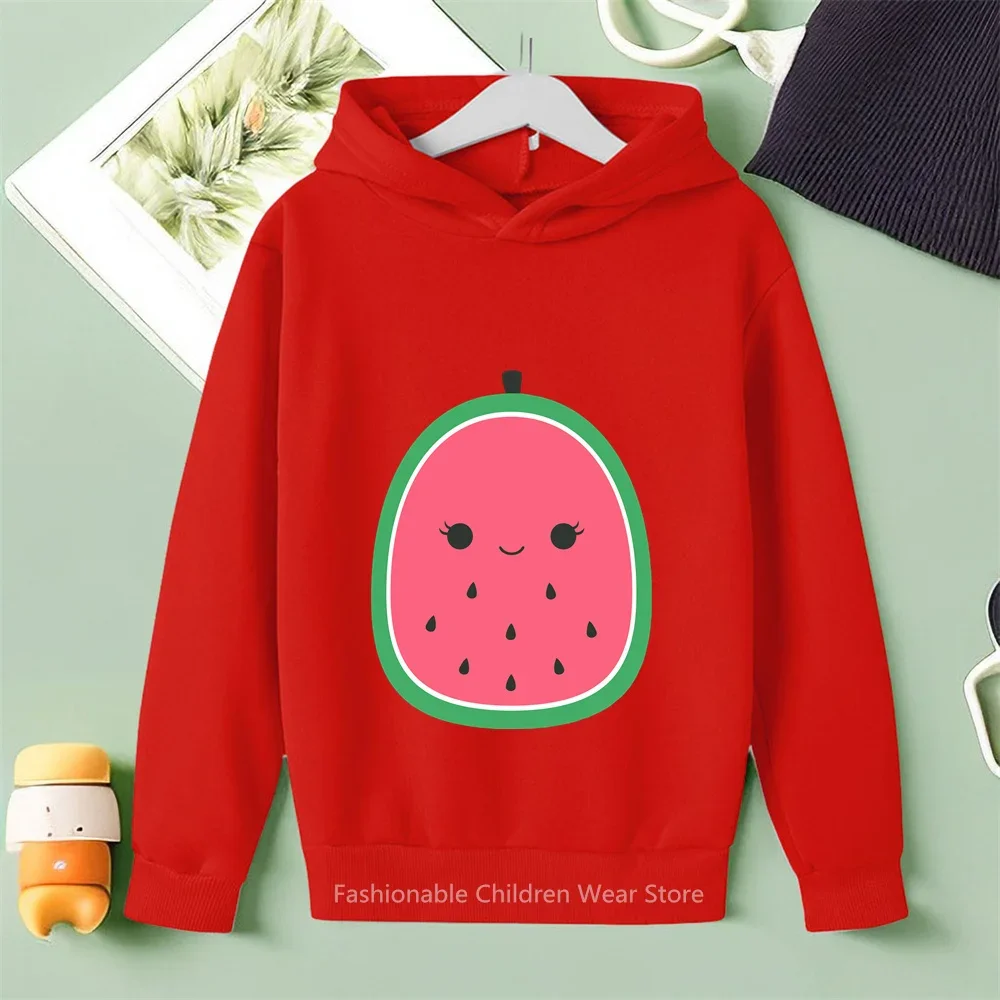 Cute Doll Style 2024 New Hoodie with Lovely Doll Print for Boys Girls Cotton Casual Warm Outdoor Kids Clothes