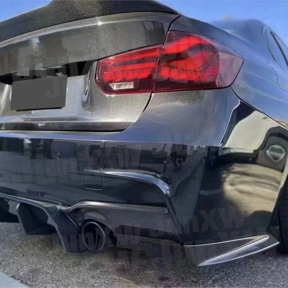 ألياف الكربون لسيارات BMW 3 Series F30 M Tech Sport 2012-2018 المصد الخلفي الناشر الخلفي الخائن المفسد FRP G نمط اكسسوارات السيارات #5