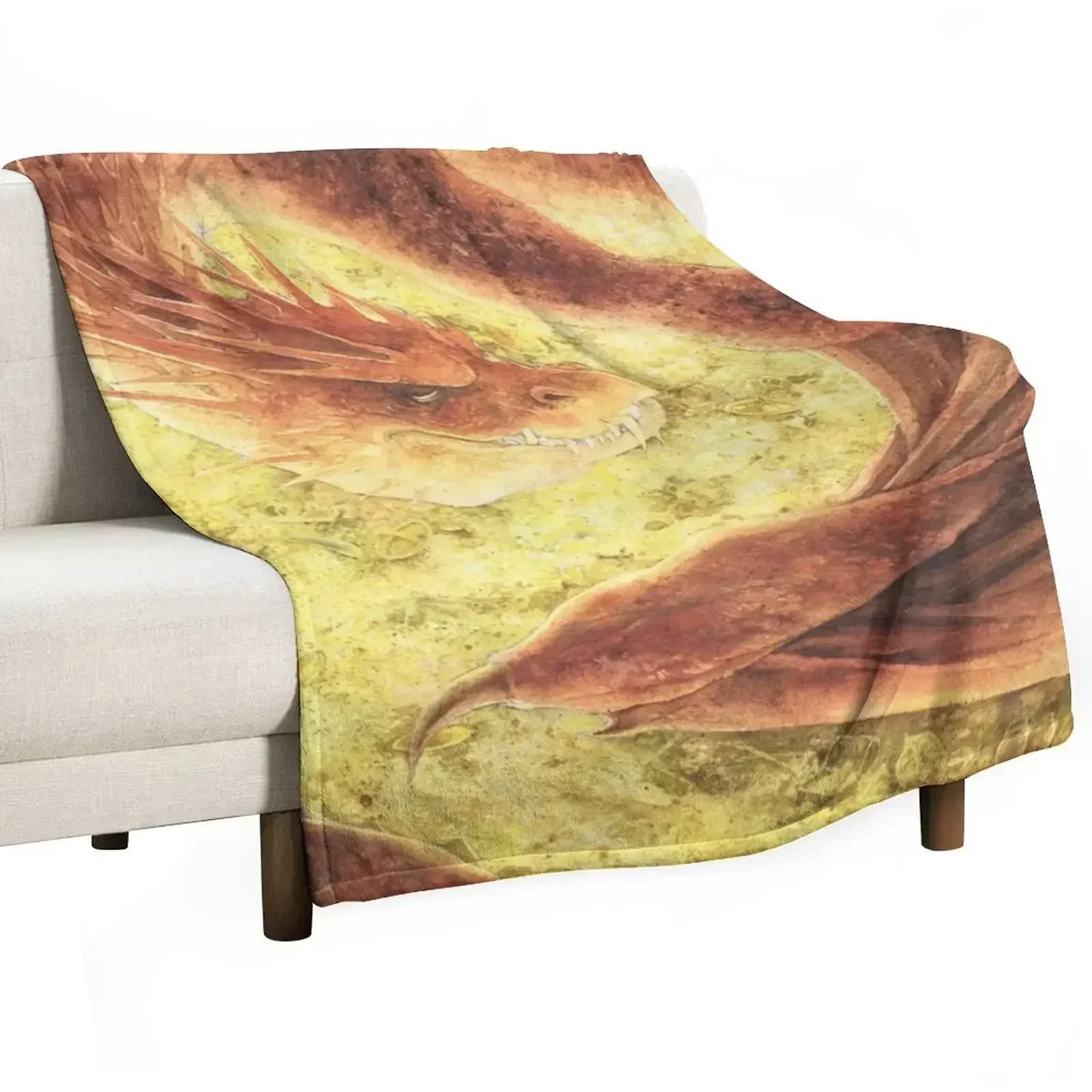 SLEEPING SMAUG Throw Blanket Moving Luxury Thicken Cute Blankets