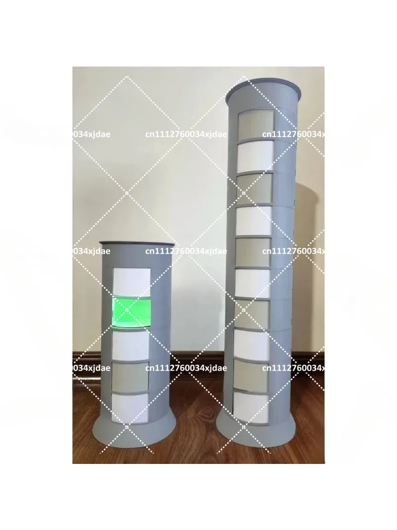 Circular Sightseeing Elevator Toy, Voice Control Round Model, DIY Educational Handmade Craft for Kids Simulation Building