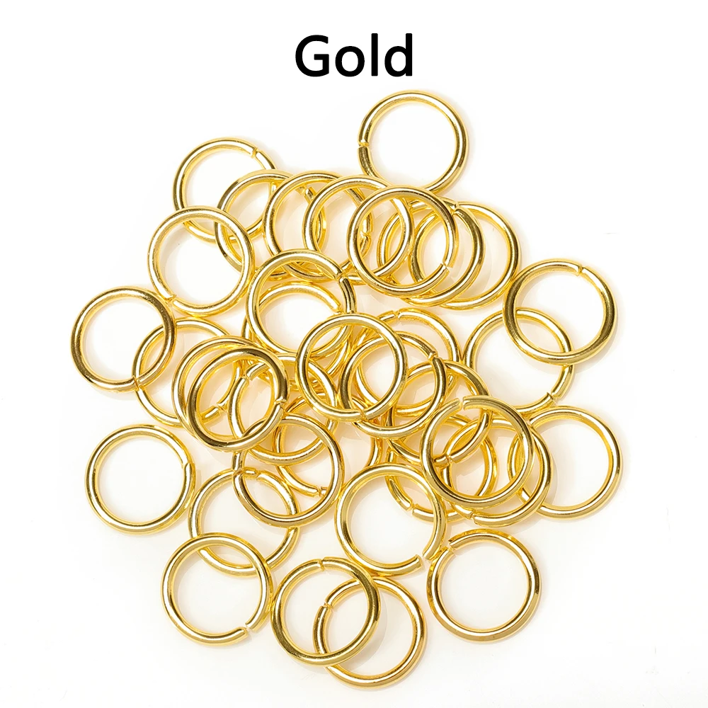 200 Stück/Los Großhandel Offene Kreis-Springringe Halskette Armband Ohrring Anhänger Verbinder DIY Schmuckherstellung Bastelzubehör – Detail 17